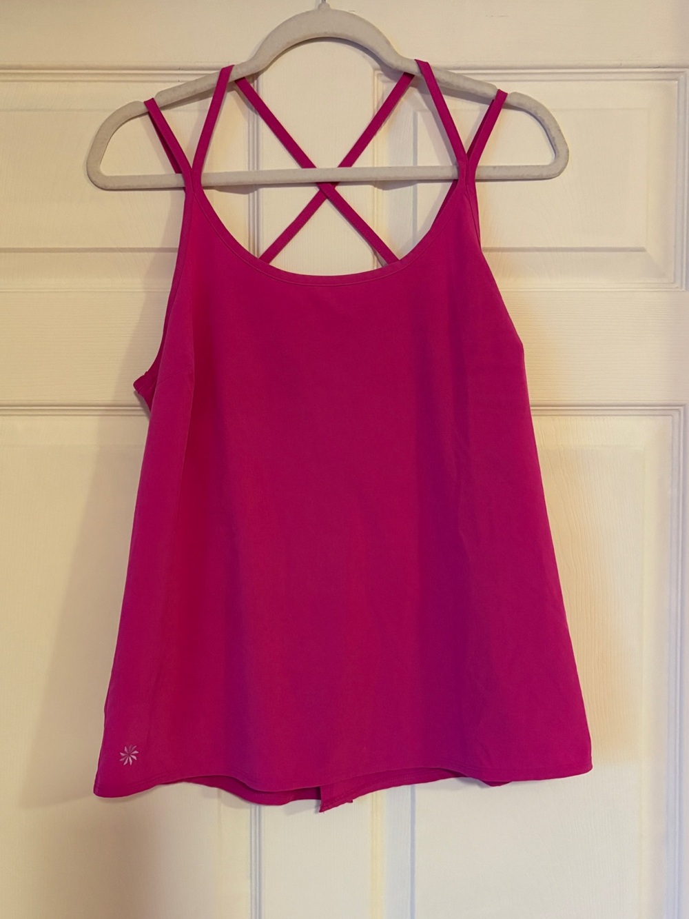 Athleta Move It Tank in Hot Pink - Crisscross Strappy Workout Tank
